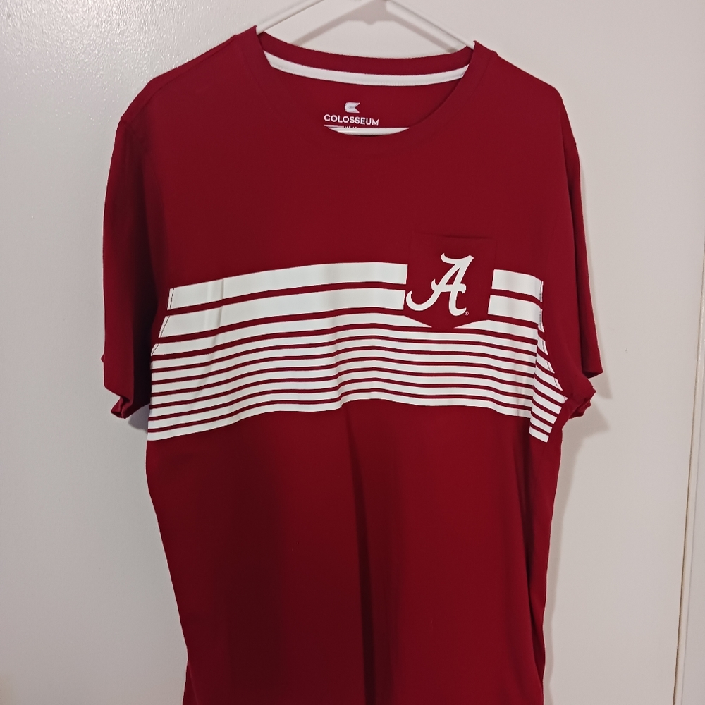 Men's Coliseum short sleeve crew neck Alabama Crimson Tide shirt, size XL color